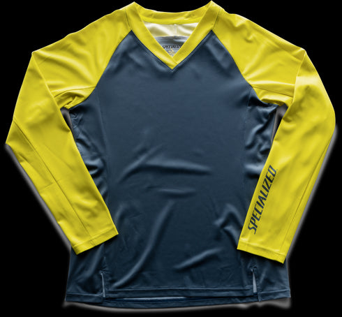 Jersey Specialized Andorra Manga Larga - Gris / Amarillo Neón