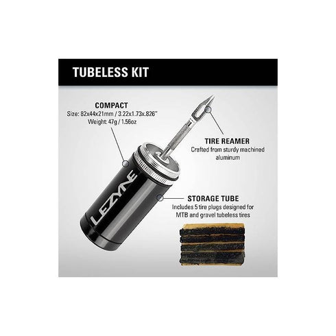 TUBELESS KIT-BLACK LEZYNE