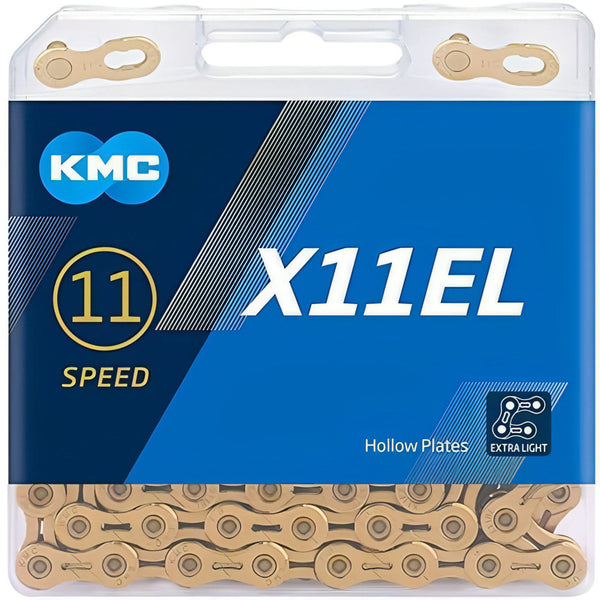 Cadena KMC X11 Extra Light 11 Velocidades 118 Links - Dorada