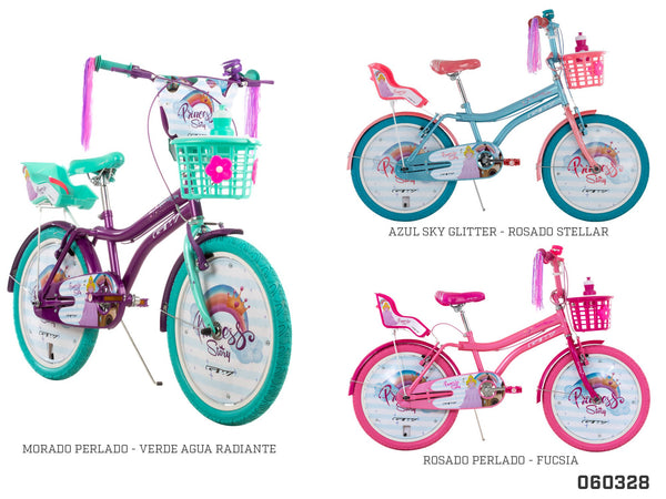 Bicicleta Infantil Niña 20" Princess Story GW