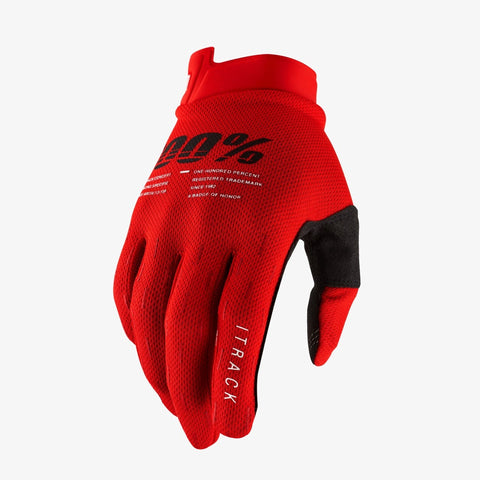 Guantes Rojo 100% Itrack